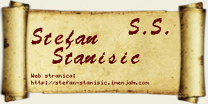 Stefan Stanišić vizit kartica